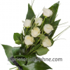 ramo funerario 7 rosas blancas